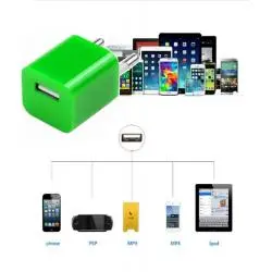 Cargador de Celular y Baterías,10x Pack Cargador Adaptador Enchufe Usb Carga Celular Gps - CUADRADO