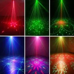 Iluminación de Fiestas,Mini Proyector De Luces Laser Inalambrico Recargable Fiestas - ET-l7539R
