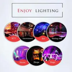 Iluminación de Fiestas,Mini Proyector De Luces Laser Inalambrico Recargable Fiestas - ET-l7539R