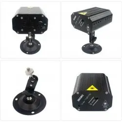 Iluminación de Fiestas,Mini Proyector De Luces Laser Inalambrico Recargable Fiestas - ET-l7539R