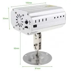 Iluminación de Fiestas,Mini Proyector De Luces Laser Inalambrico Recargable Fiestas - ET-l7539R