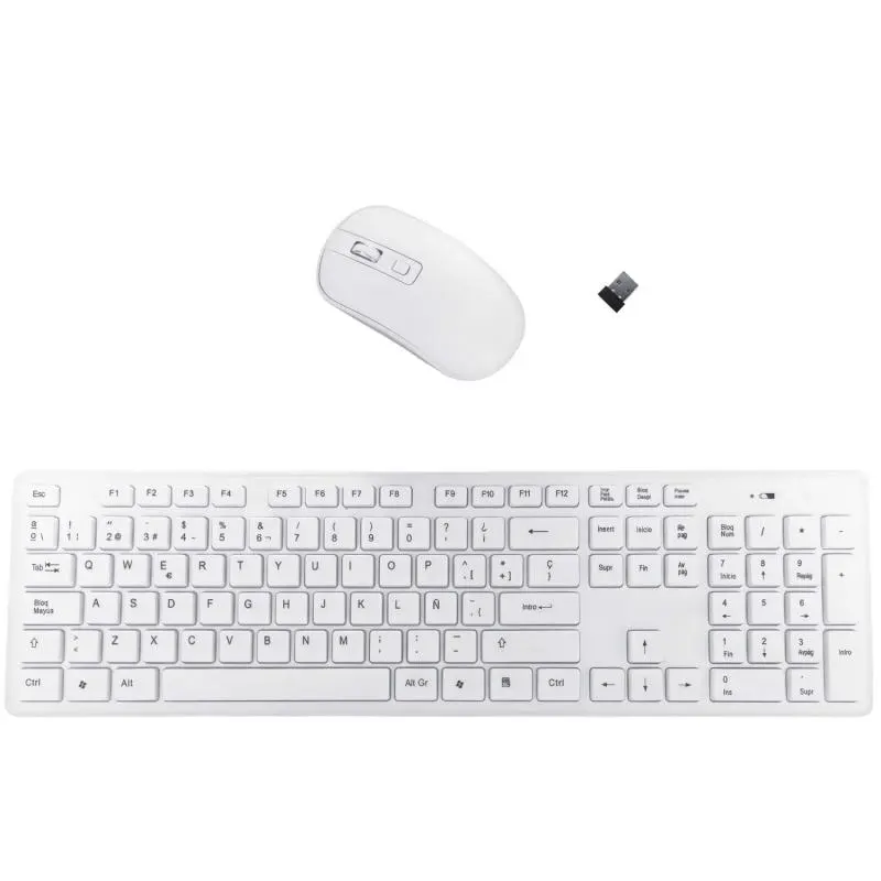 Kit Teclado + Mouse,Set Teclado Mouse Inalambrico Optico Usb Pc Notebook Kit - K90