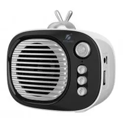 Parlante Portátil,Radio Vintage Recargable Soporte Fm Usb Aux Retro Diseño TV KTS-1693
