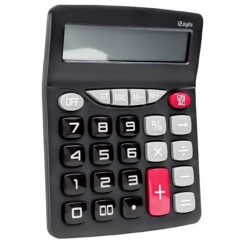 Calculadoras,Calculadora Botones Grandes Comercio Colegio Estudiante 12 digitos - 8876