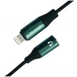 Adaptadores de Audio, BT y OTG,Adaptador Audifonos Jack Plug 3.5 Para Lightning iPhone - MU2