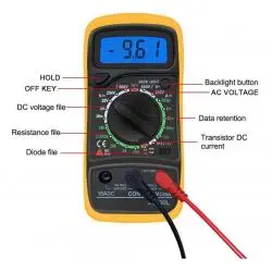Herramientas Manuales,Tester Multitester Multimetro Portatil Pantalla Digital Lcd - XL830L