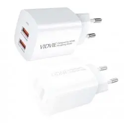 Cargador de Celular y Baterías,Cargador Adaptador Usb Carga Rapida Celular Tablet Enchufe - VIDVIE PLE250