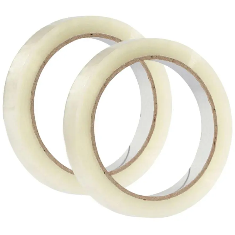 Artículos de Oficina,2X Cinta Adhesiva Grande Transparente Cristal Negocio Oficina - 18mm