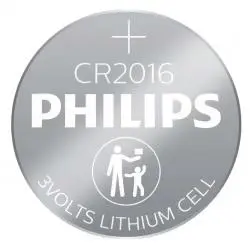Pilas y Baterias,Pila Boton Philips Cr2016 Control Llave Auto Porton Reloj Litio