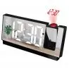 Relojes,Reloj Espejo Led Con Proyector Digital Alarma - S282A
