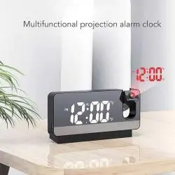 Relojes,Reloj Espejo Led Con Proyector Digital Alarma - S282A