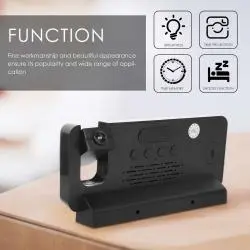 Relojes,Reloj Espejo Led Con Proyector Digital Alarma - S282A