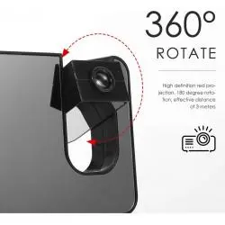 Relojes,Reloj Espejo Led Con Proyector Digital Alarma - S282A