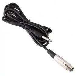 Adaptadores de Audio,Cable XLR Canon a Plug 6.3mm Guitarra Microfono Amplificador - 4.5Mts