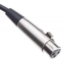 Adaptadores de Audio,Cable XLR Canon a Plug 6.3mm Guitarra Microfono Amplificador - 4.5Mts