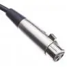 Adaptadores de Audio,Cable XLR Canon a Plug 6.3mm Guitarra Microfono Amplificador - 4.5Mts