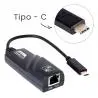 Adaptadores de Red,Tarjeta De Red Usb Tipo C Cable Adaptador Rj45 Lan Pc