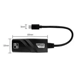 Adaptadores de Red,Tarjeta De Red Usb Tipo C Cable Adaptador Rj45 Lan Pc