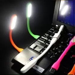 Accesorios Notebook,Luz Led Mini Portátil Roja Usb Flexible Lámpara