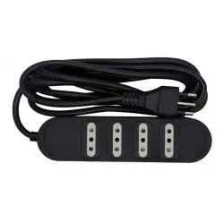 Alargador y Zapatillas electricas,Alargador Extension Zapatilla De Corriente Enchufe Multiple - 1.5 Metros