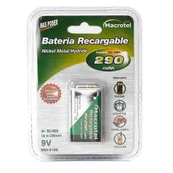 Pilas y Baterias,Bateria 9v Pila Juguetes Tester Control Remoto - MACROTEL