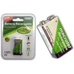 Pilas y Baterias,Bateria 9v Pila Juguetes Tester Control Remoto - MACROTEL