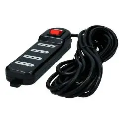 Alargador y Zapatillas electricas,Alargador Enchufe Extension 3 Metros Zapatilla De Corriente - 4 Tomas