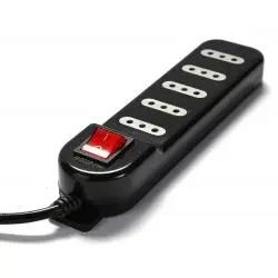 Alargador y Zapatillas electricas,Alargador Extension Enchufe 5 Metros Zapatilla De Corriente - 5 METROS 5 TOMA