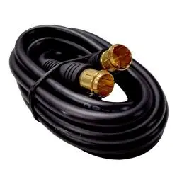 Cables de Video,Cable Coaxial A Presion Conector F Tv Led Decodificador - 1 Metro MV-872