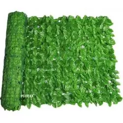 Terraza y Jardín,Malla Manto Hojas Alfombra Enredadera Treillage Reja Cortina - 100X100CMS