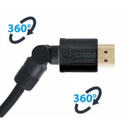 Adaptadores y Cables,Cable Hdmi En Angulo Giratorio Led Lcd Bluray Hdtv Ps3