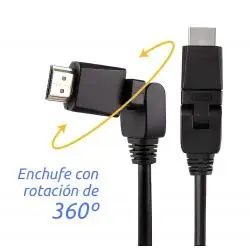Adaptadores y Cables,Cable Hdmi En Angulo Giratorio Led Lcd Bluray Hdtv Ps3