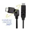 Adaptadores y Cables,Cable Hdmi En Angulo Giratorio Led Lcd Bluray Hdtv Ps3