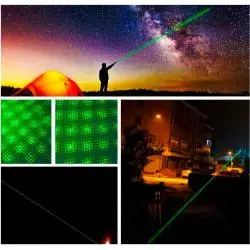 Iluminación de Fiestas,Puntero Laser Verde Alto Alcance Astronomico A Pila AA