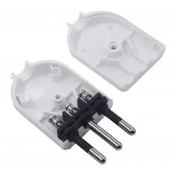Interruptores y Enchufes,Enchufe Macho Volante 3 Patas Extension Reemplazo Enchufe