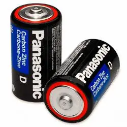 Pilas y Baterias,Set Calefont Electrico Ionizado Par Pilas D Grandes 1.5v Panasonic