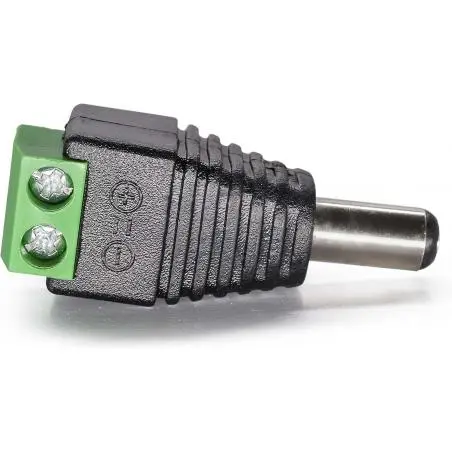 Interruptores y Enchufes,Conector Terminal Poder 5.5x2.1mm Jack Camaras Tiras Led - Macho
