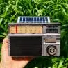 Parlante Portátil,Radio Vintage Recargable Solar Bluetooth USB FM AM Radio AUX - Md-979s