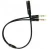 Cable Adaptador Audio Microfono A Jack 3.5 Mm Hembra Splitter - Cordon