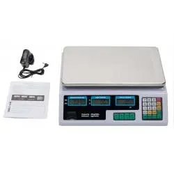 Pesas y Grameras,Pesa Balanza Digital Recargable Portatil Fruta Verdura Feria