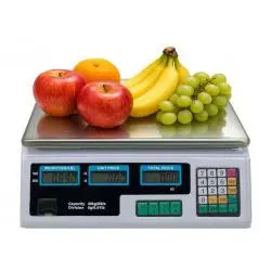 Pesas y Grameras,Pesa Balanza Digital Recargable Portatil Fruta Verdura Feria