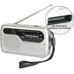 Parlante Portátil,Radio Portatil De Mano A Pilas Am Fm 13841 MK-6