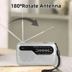 Parlante Portátil,Radio Portatil De Mano A Pilas Am Fm 13841 MK-6