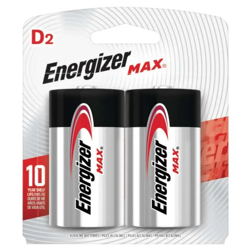 Pilas y Baterias,Set Pilas Alcalina Grandes D Para Calefont Estufa Juguetes - Energizer