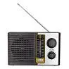 Parlante Portátil,Radio Vintage Recargable Panel Solar USB FM AM Portatil - 1383