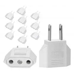 Interruptores y Enchufes,Enchufe Adaptador Universal De Corriente Estados Unidos, Venezuela, Mexico Para Viaje Pata Plana