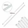 Otros,Amarra Plastica Cable 160mm Precinto Abrazadera Brida Nylon - 100 unidades