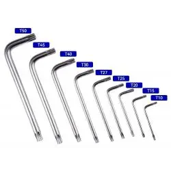 Herramientas Manuales,Set Herramienta De Llaves Punta Estrella Torx Hexagonal 9pcs - T009