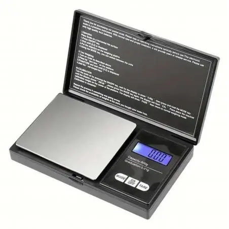 Pesas y Grameras,Mini Gramera Pesa De Bolsillo Digital Precision 0.1-500g