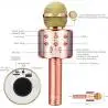 Micrófono Karaoke y Accesorios,Microfono Parlante Bluetooth Recargable Inalambrico Karaoke - Ws858